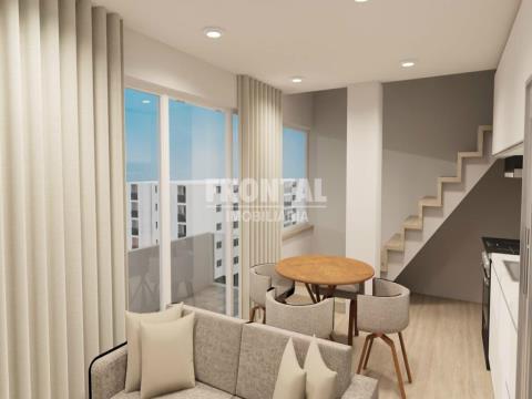 Apartamento T1 Duplex Novo com Terraço em Ramalde