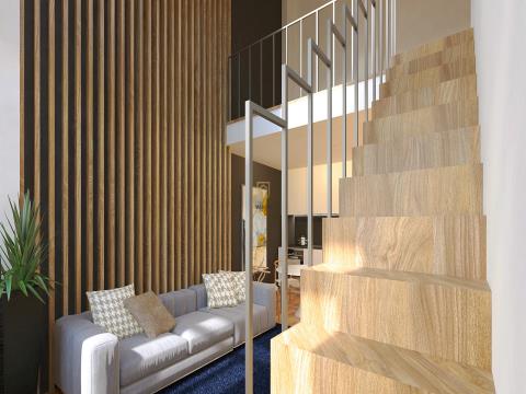 Apartamento T2 Duplex novo para venda na Rua de São Brás, em pleno centro da cidade do Porto