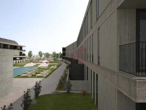Apartamento de 1 dormitorio en urbanización cerrada con piscina, en Apúlia, Esposende