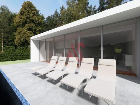 Terreno con proyecto para villa de 3 dormitorios con piscina llave en mano en Feitos, Barcelos