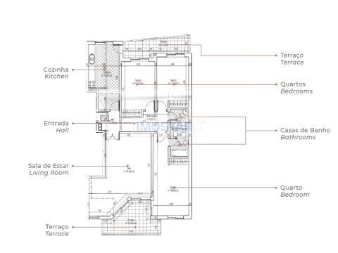 Apartamento T3 (novo, c/piscina e garagem) – Olhão