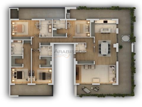 Apartment T4 - Under Construction - Pool - 2 Parking Spaces - Barbecue - Portimão - Algarve
