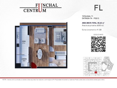Appartamento con 1 camere da letto nell´edificio Funchal Centrum