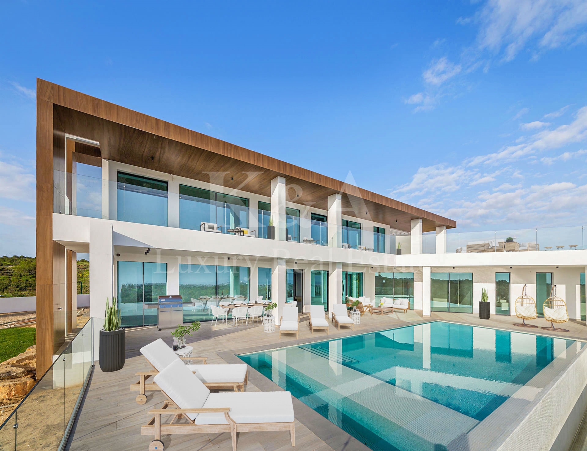 Moradia V6 em resort exclusivo de golfe com vistas panorâmicas de mar, Algarve