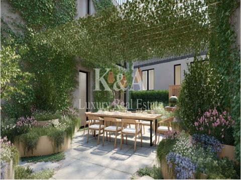 4+1 bedroom apartment with garden and pool