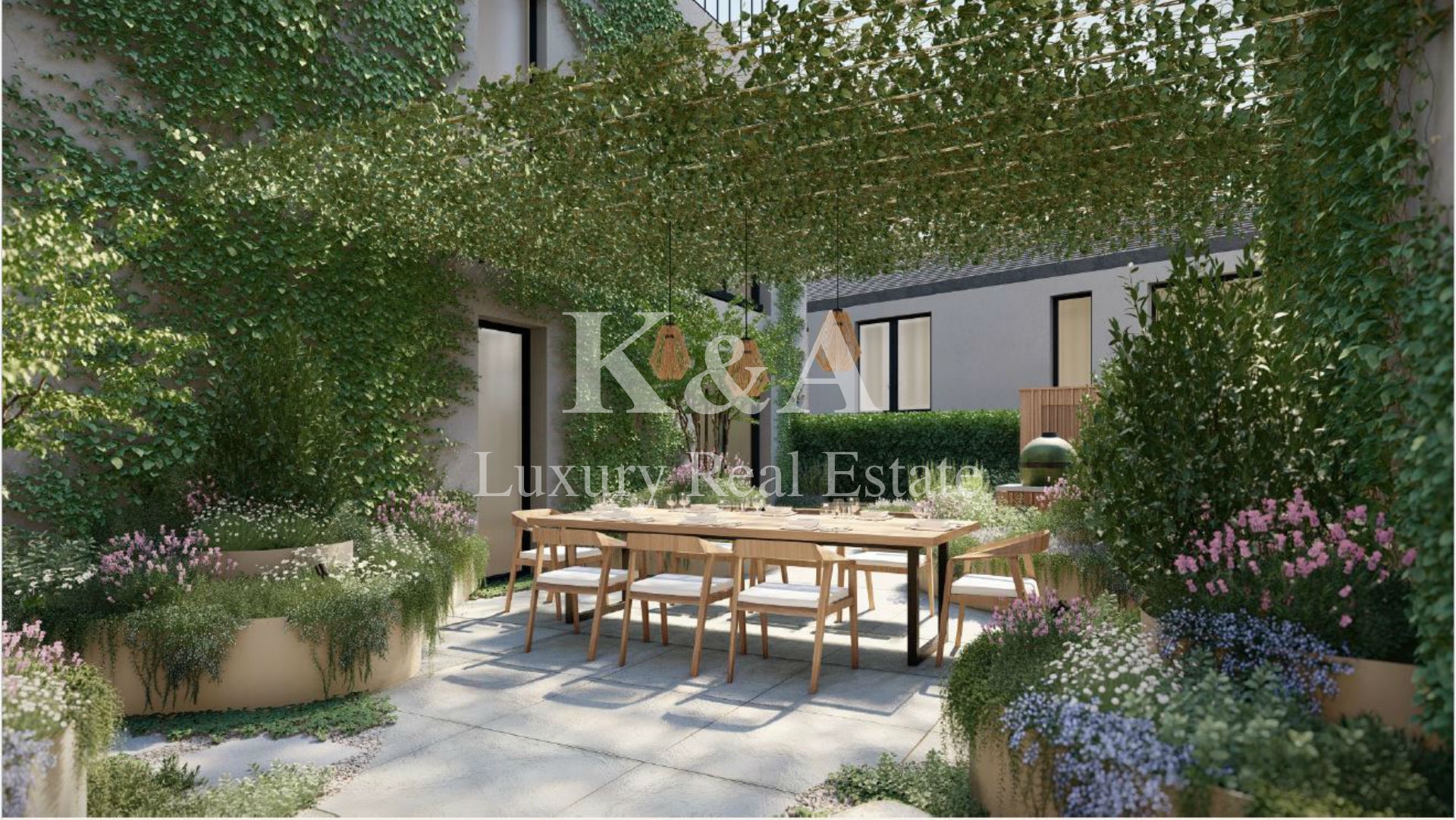 Apartamento T4+1 com jardim e piscina