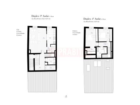 Apartamiento duplex de 2 habitaciones