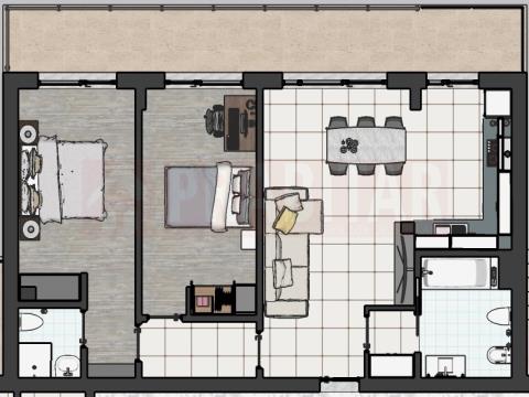 Wohnung 2 Schlafzimmer