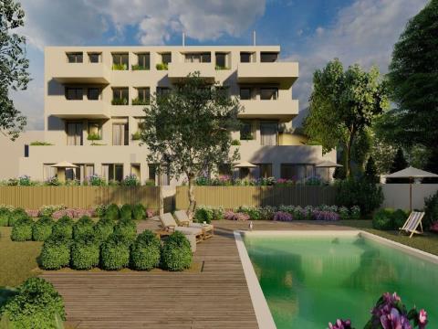 Apartamento T3 NOVO com terraço em condomínio residencial com jardim e piscina