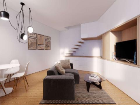 Apartamento T1+1 Duplex no Porto NOVO